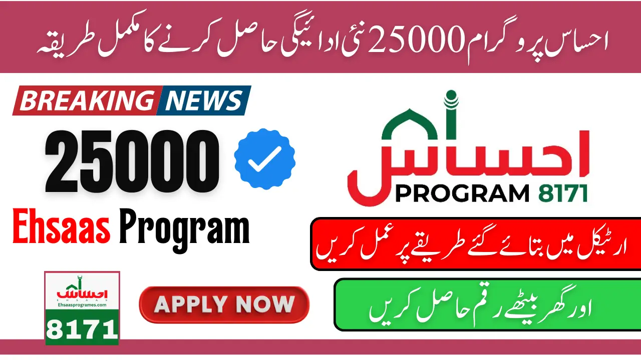 8171 Ehsaas Program 25000 New Payment