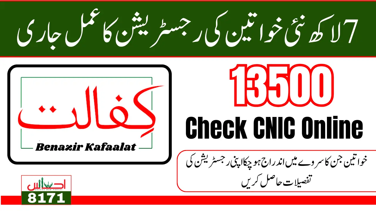 Benazir Kafaalat Program Registration Check Latest Method